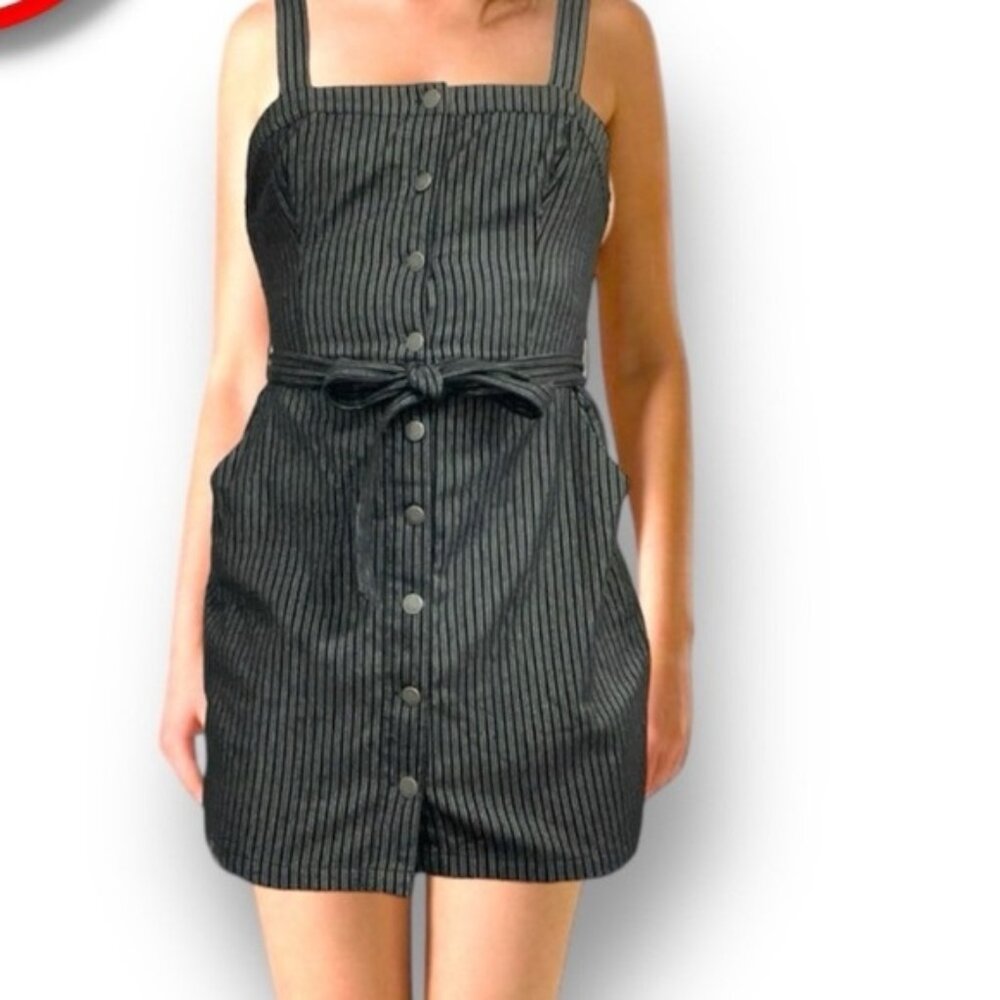 Hollister Striped Button Up Dress